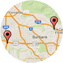 Map: La Crescenta Ave to Sepulveda Blvd